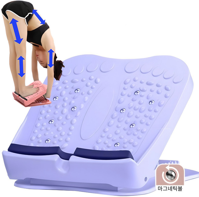 오브젝티브 종아리 스트레칭 보드 발판 기구 경사대, 퍼플