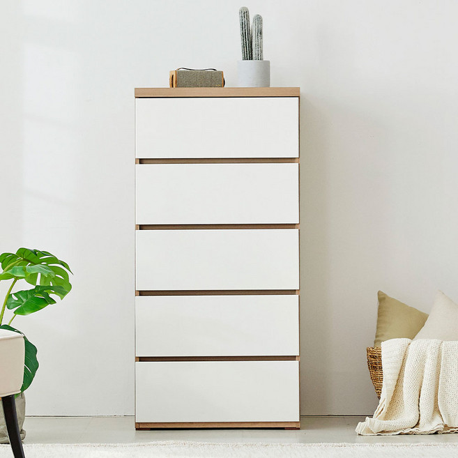 [모던하우스] 스탠다드 5단 서랍장 W600 내추럴