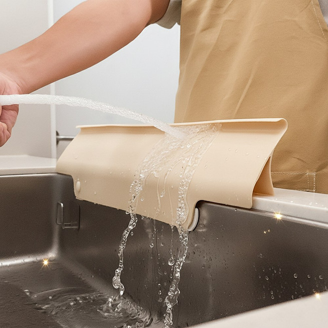 하루앤코 스완 싱크대 물막이 와이드, 1개, 코튼베이지