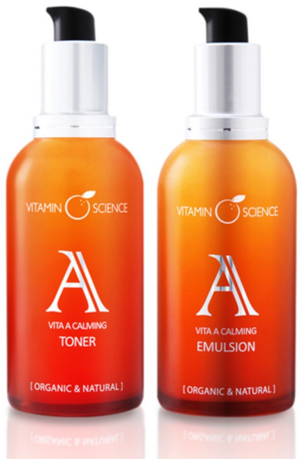 지성피부용 스킨+로션 2종 세트 비타민사이언스 바이타 A 카밍 토너+에멀젼 트러블진정, 1세트