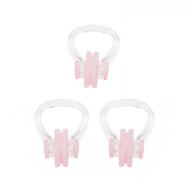 SWM 수영 코마개 3p 물놀이 수영 잠수, 핑크, 3개