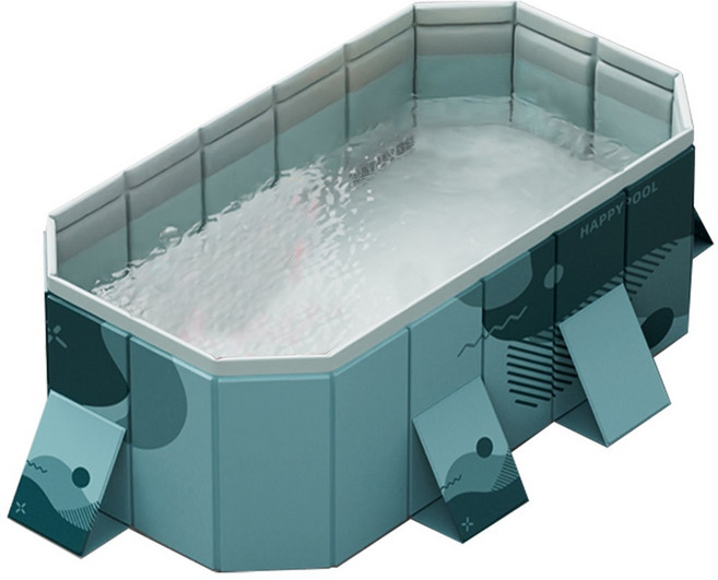 라푸유 수영장 접이식 패밀리 풀장 대형 가정용 실내 수영장 간이수영장 홈캉스 시원한 물놀이 야외 성인수영장 [라푸유 서비스], C-002(박하 고래), 1개