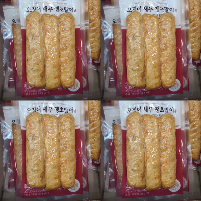 피코크 오징어 새우 땡초 말이 240g x 4개 냉장