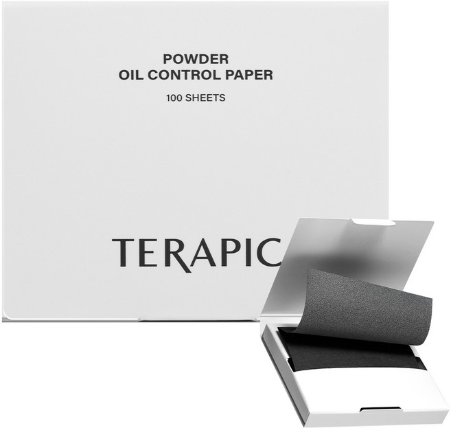 테라픽 파우더 오일 컨트롤 페이퍼, 1개, 100매입