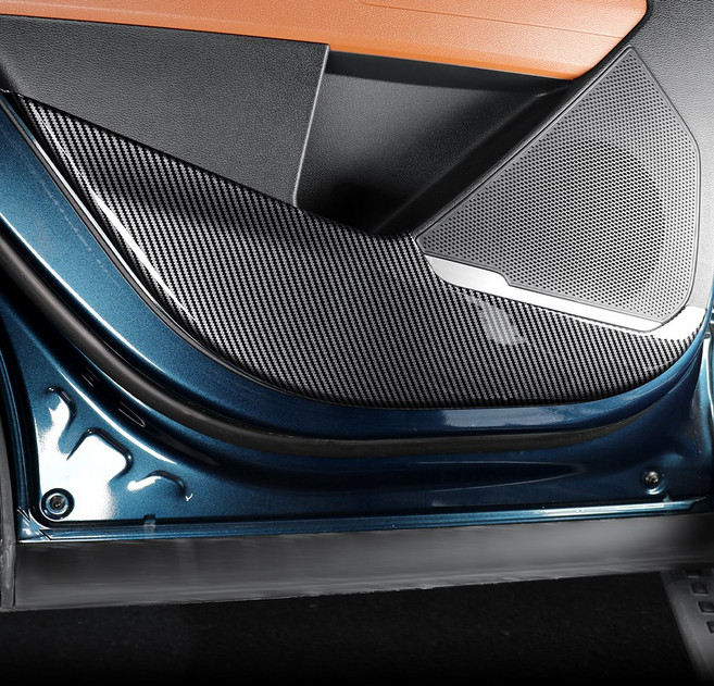 유투카 호환 스포티지 NQ5 튜닝 용품 도어커버 카본 몰딩 차량 드레스업 기스방지 커버, 2열 도어커버 2P