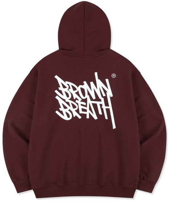BROWNBREATH TAG OG HOODIE - BURGUNDY