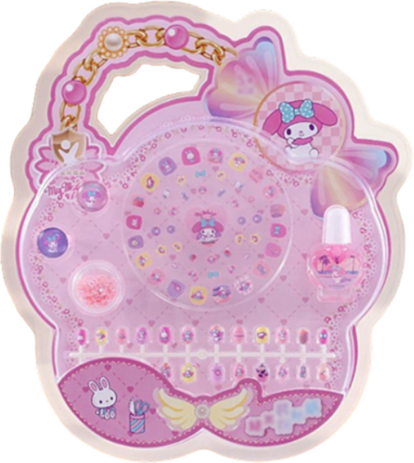 산리오 손톱꾸미기 네일 세트, 1개, 핑크