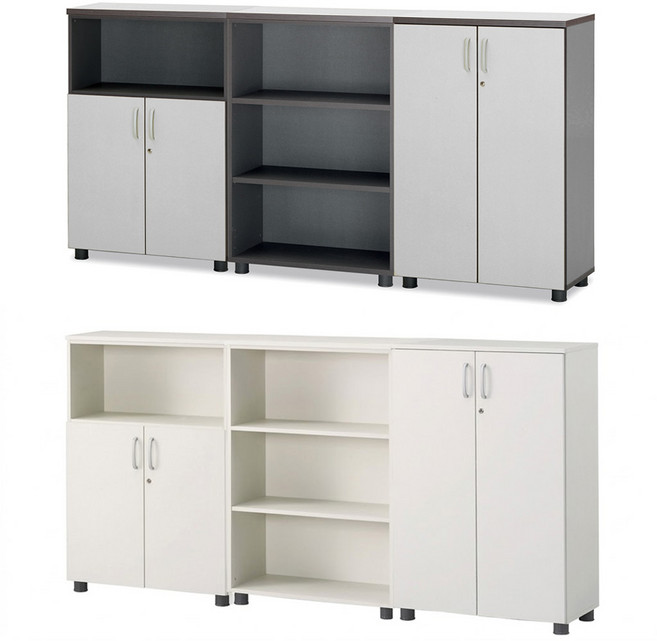 가구컴퍼스 TR 멜론 3단 책장 SF 높은수납장 캐비닛, 망펄비치, 3단오픈장