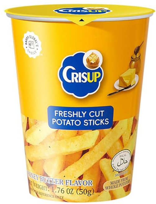 크리스업 감자 스틱 칩 6가지 팩 맛 버라이어티 추수감사절 선물 크리, Honey butter, 1.76 Ounce (Pack of 3)