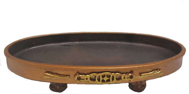 한반도농원 B36. 타원수반 소(동색) 수반 분재용수반 분재용 숯화분 화분받침