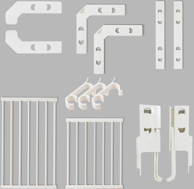 21세기트랜드 강아지 안전문 울타리 풀오픈도어 탄탄도어 추가 부품, 1세트, (탄탄도어)추가도어세트(도어+일자부품+기억자연결부품)
