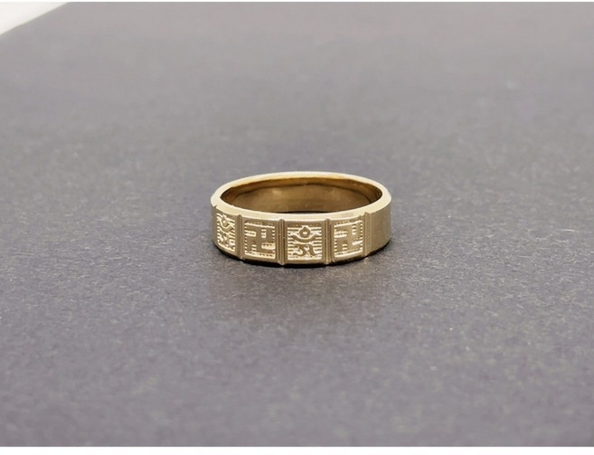 14k 불자 옴자만자 불교반지