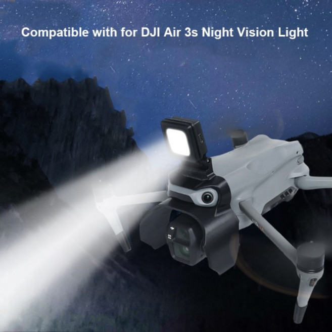 DJI AIR 3S용 LED 네비게이션 라이트 & 짐벌 카메라 가드 야간 비행을 위한 3가지 조명 모드가 있는 2-in-