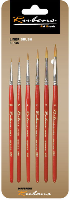 루벤스 330 세필 붓 인조 세트 6p (00호 0호 1호 2호 3호 4호)