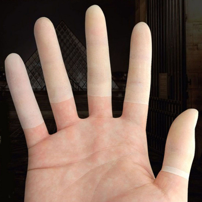 미즈코스 100P 초박형 라텍스 핑거커버 손가락 골무 핑거코트 손가락 장갑 보호 손골무, 1세트