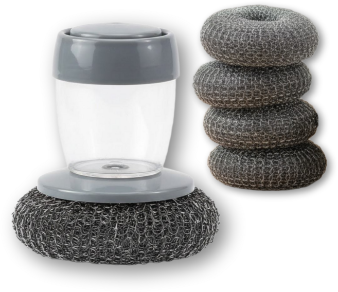 소프닉리빙 철수세미 업소용 올인원손잡이 1+4, 1개, 1세트