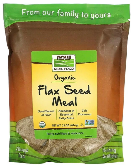 NOW Foods Real Food 유기농 아마씨 밀 624g(1.4lbs) NOW-06256, 1, 624g - 쿠팡