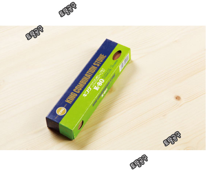 일본정품 킹 양면숫돌 K80 (250방/1000방) 연마석 칼갈이 숫돌 토탈공구, 1개