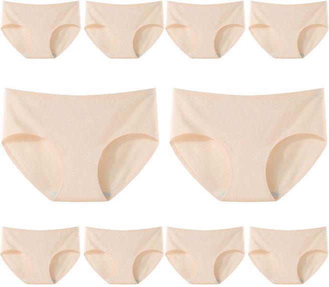 여성 순면 스판 데일리 팬티 10장 세트
