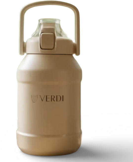 베르디 스트로 텀블러 1100ml 실리콘캡 흐름방지 316스테인리스, 1개, 샌드베이지