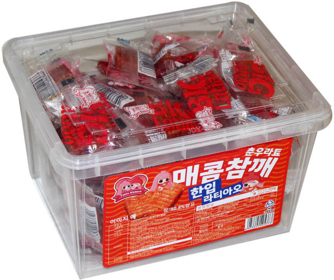 매콤참깨 춘우라툐 한입라티아오 500g (통), 1개