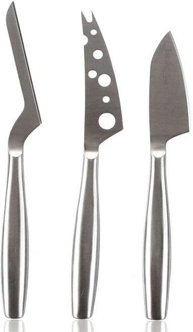 BOSKA(보스카) 스테인리스 치즈 나이프 277×143×20 mm 브리 나이프 약 28 cm 소프트 세미 하드 치즈 나이프 약 24cm 하드 치즈 나이프 약 20cm 치즈 나이프