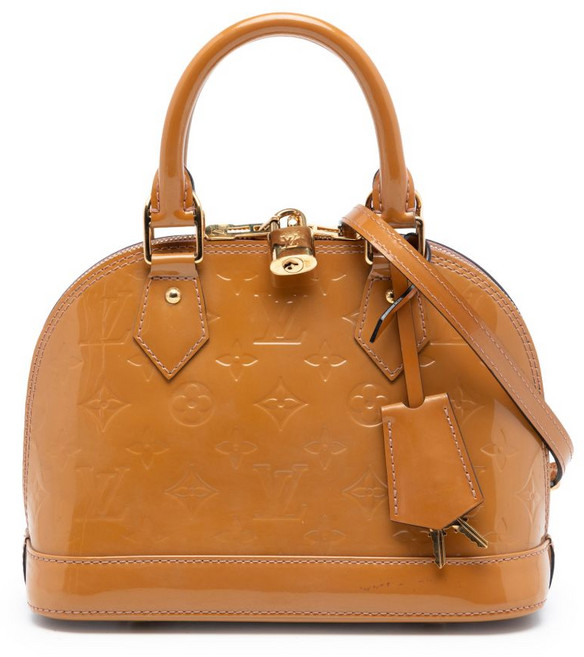 루이 비통 중고 2012 모노그램 베르니 알마 BB 사첼 백