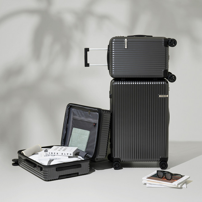 타임리스 메탈릭 24인치 중형캐리어 교체형바퀴