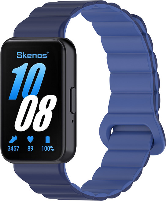 SKENOS 실리콘 마그네틱 스트랩 엠보싱 스포츠, 네이비(블루), 1개