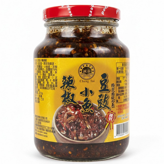 誠泰 豆豉小魚辣椒醬, 550g, 1罐
