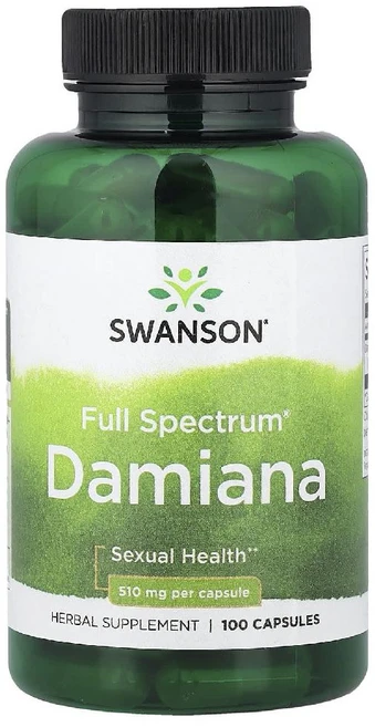 스완슨 다미아나 다미아나잎 510mg 100캡슐 Damiana, 1개, 100정 - 쿠팡