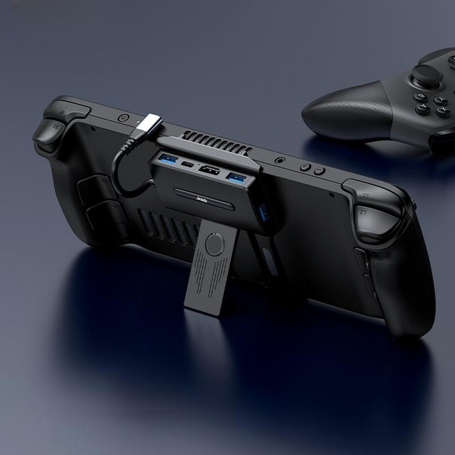 콘솔 도킹스테이션 게이밍 UMPC 쿨링팬 확장 허브 거치대, 5-in-1 B