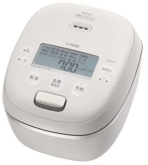 TIGER虎牌 壓力IH 電子鍋 10人份 JRI-S180, 米白, JRI-S180-WO