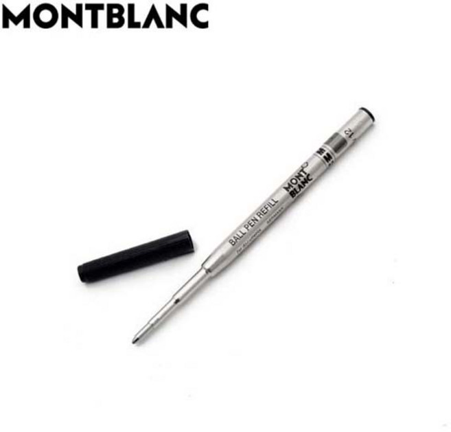 몽블랑 볼펜심 리필심 1개입 낱개포장 블랙 블루, M보통굵기(0.7mm-1.0mm)
