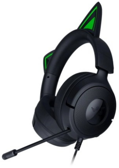 레이저 Kraken Kitty V3 X 유선 헤드셋, RZ04-05350200-R3M1(270g), Black