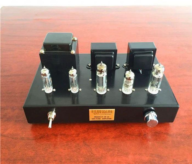 진공관 앰프 완제품 증폭기 진공관앰프 스피커앰프 파워앰프, 6P1 블랙 케이스 키트