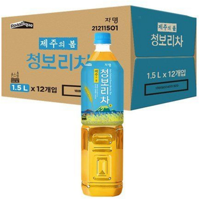 정상가18900제주의 봄 청보리차 1.5L X 12PET