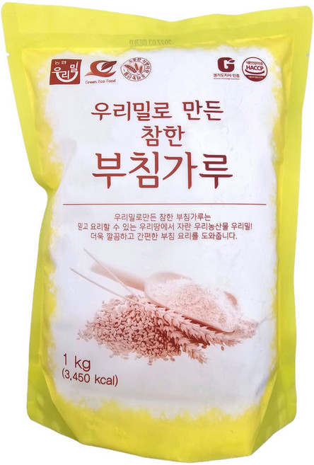 우리밀농협 참한 부침가루 HACCP G마크, 1개, 1kg
