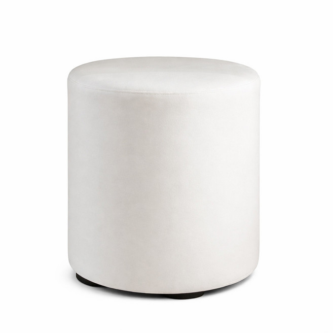 구르미 원형 화장대의자 국내산 주문스툴 컬러변경가능 보조쇼파 화장대의자 그레이PU가죽화장대스툴 인테리어의자 원형의자, 크림화이트