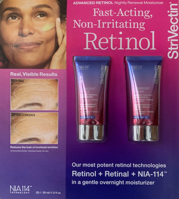 스트라이벡틴 고급 레티놀 리뉴얼 모이스처라이저 2팩, 30ml