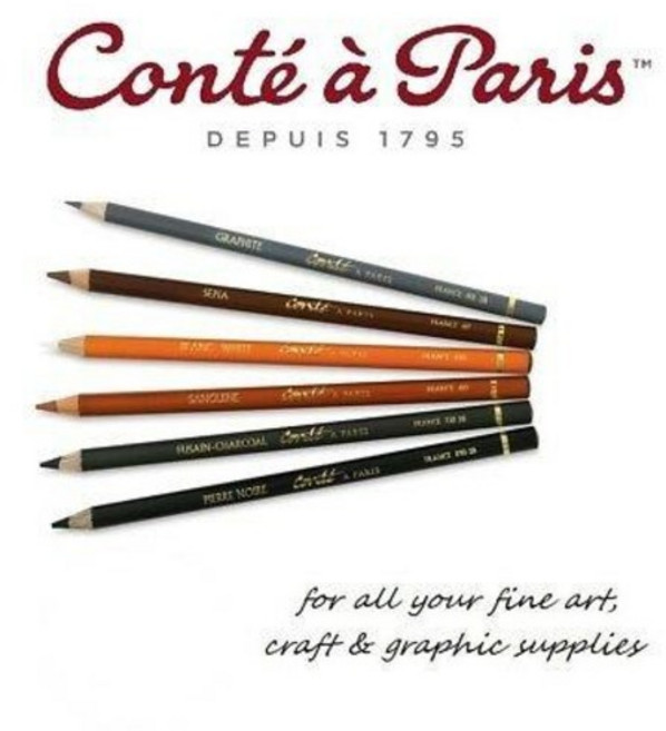 콘테어파리 연필 콘테 스케칭 연필 목탄 카본펜슬 / 옵션선택, 연필콘테 B