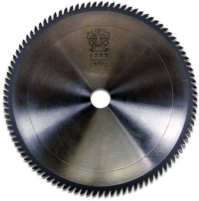우진초경 국산 포스코 철강 알미늄 10인치 120P 알루미늄 원형톱날 외경 255mm 날수 120개 두께 2.4mm 내경 25.4mm, 1개