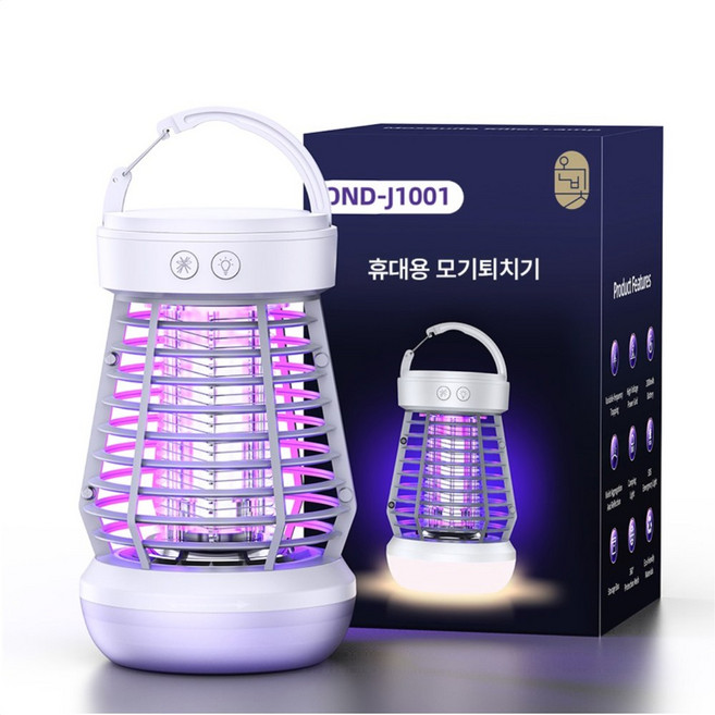 온빛 무선 캠핑 휴대용 가정용 모기퇴치기 캠핑랜턴, OND-J1001