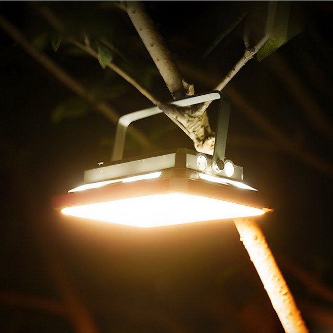 아이시니 캠핑랜턴 낚시 조명 램프 충전식 5400루멘, 1세트, 다크실버