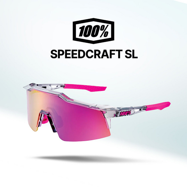 100% 고글 스피드크래프트 SL 자전거 야구 골프 스포츠 선글라스 100퍼센트 100프로(08), 06.폴리시드그레이/퍼플미러(13)