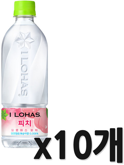 이로하스 혼합음료 복숭아맛, 540ml, 10개