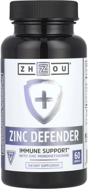 Zhou Nutrition 징크 보호제 캡슐 60정, 1개 - 쿠팡