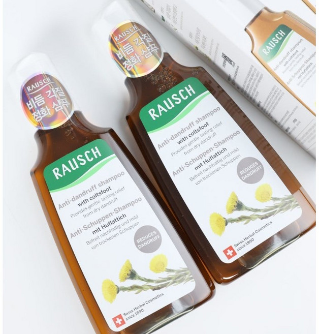 (수량한정) 라우쉬 콜츠푸트 안티 댄드러프 샴푸 두피 비듬 가려움 각질, 6개, 200ml