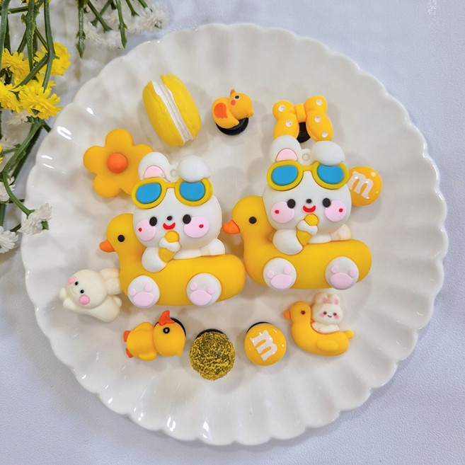 펭샵 튜브 토끼 악세사리 파츠 참 세트