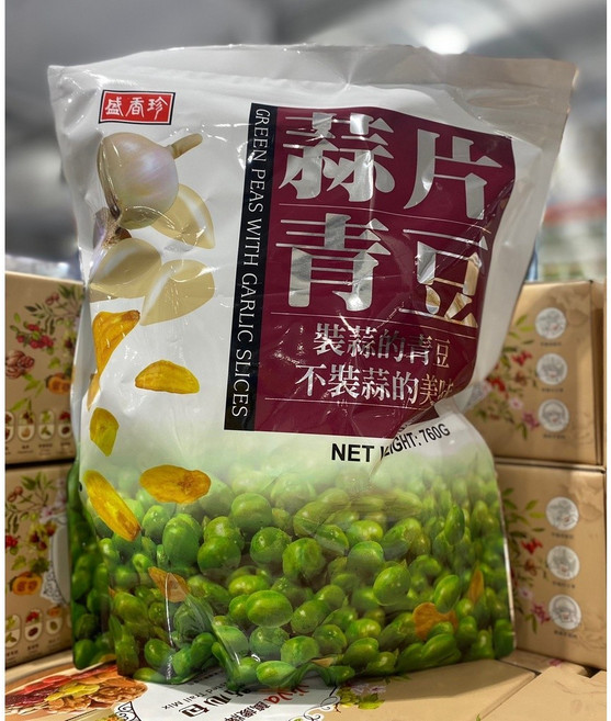盛香珍 蒜片青豆, 760g, 1個